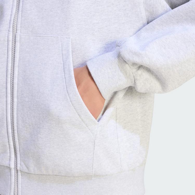 adidas adidas ADIDAS KIT KAPUZENJACKE, KLEINES LOGO Sweatjacke Herren - Light Grey Heather - 1 | SportScheck