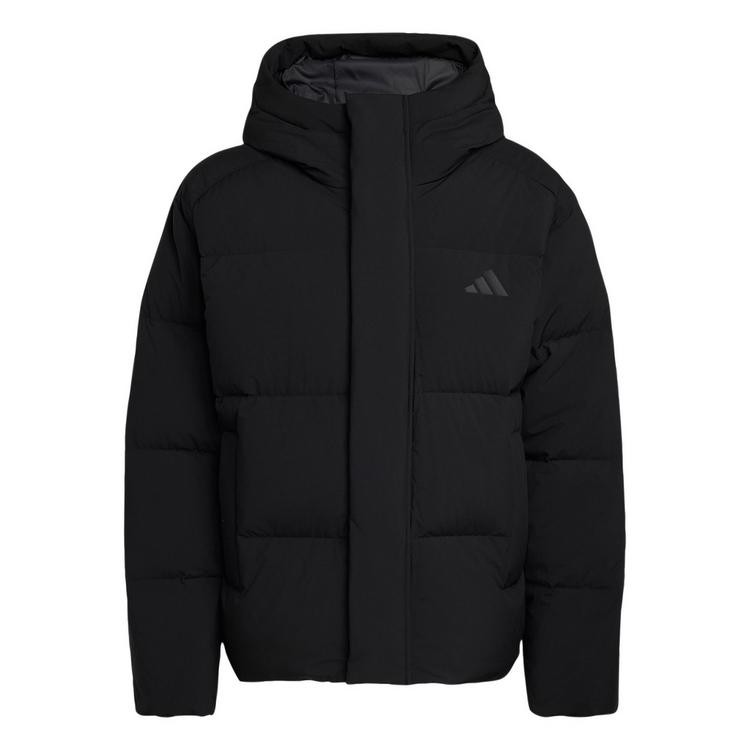 adidas adidas HELIONIC PUFFER JACKE KAPUZE Daunenjacke Herren - Black - 0 | SportScheck