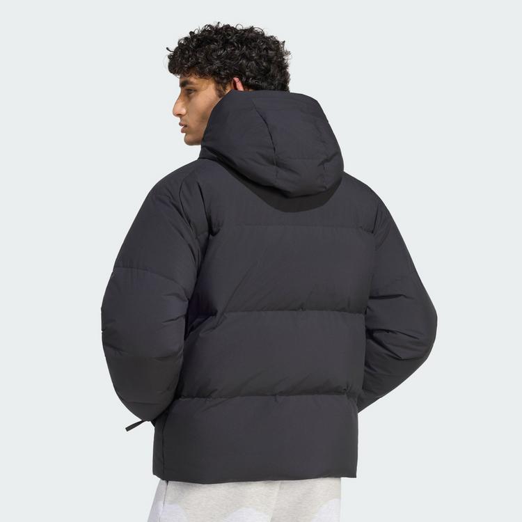 adidas adidas HELIONIC PUFFER JACKE KAPUZE Daunenjacke Herren - Black - 1 | SportScheck