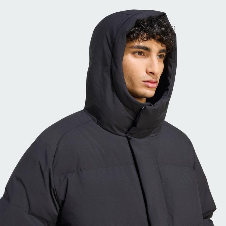 adidas adidas HELIONIC PUFFER JACKE KAPUZE Daunenjacke Herren - Black - 0 | SportScheck