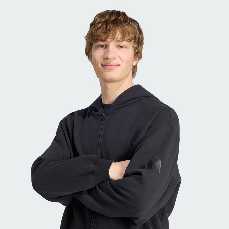 adidas adidas SOFT LUX KAPUZENJACKE Sweatjacke Herren - Black - 0 | SportScheck
