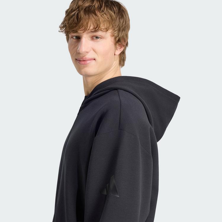 adidas adidas SOFT LUX KAPUZENJACKE Sweatjacke Herren - Black - 1 | SportScheck