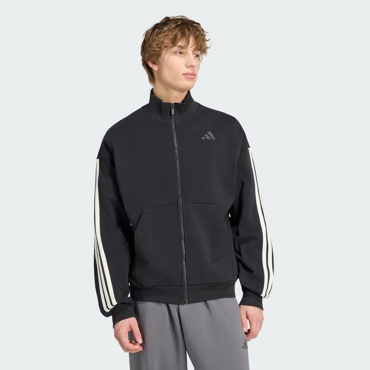 adidas adidas adidas Kit 3-Streifen Trainingsjacke Trainingsanzug Herren - Black / Off White - 0 | SportScheck