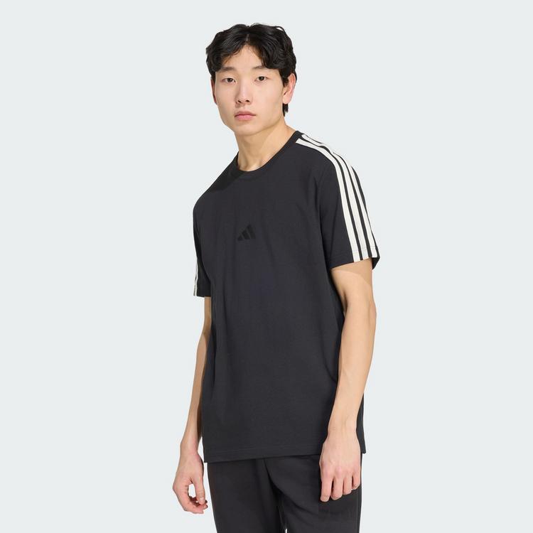 adidas adidas ADIDAS KIT 3-STREIFEN T-SHIRT, REGUL&Auml;RE T-Shirt Herren - Black / Off White - 0 | SportScheck