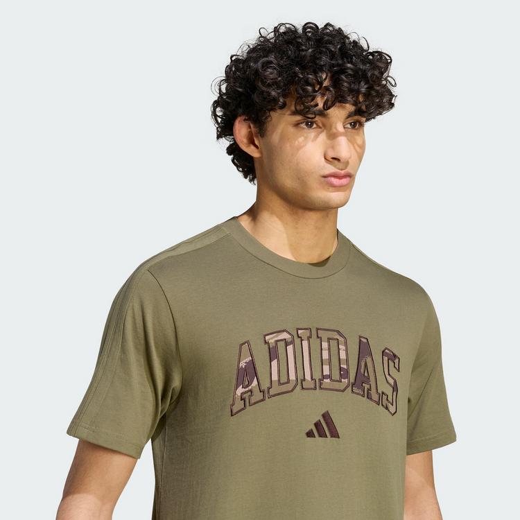 adidas adidas Seasonal Essentials Camo T-Shirt T-Shirt Herren - Olive Strata / Multicolor - 0 | SportScheck