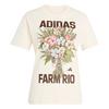adidas ADIDAS x FARM RIO GRAFIK-T-SHIRT T-Shirt Damen - Ecru Tint / Shadow Brown / Multicolor