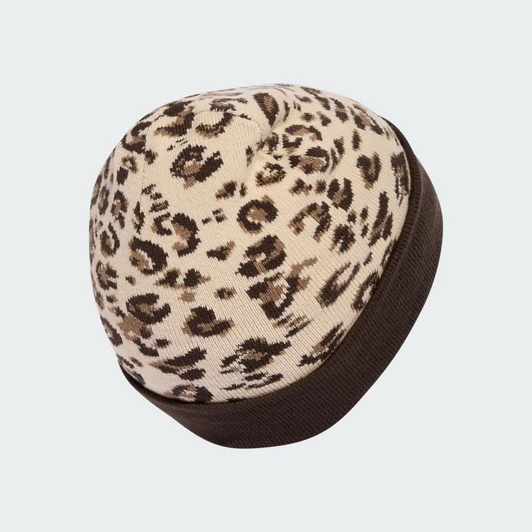 adidas adidas Leo Grafik Beanie Beanie - Crystal Linen / Dark Brown / Gold Metallic - 0 | SportScheck