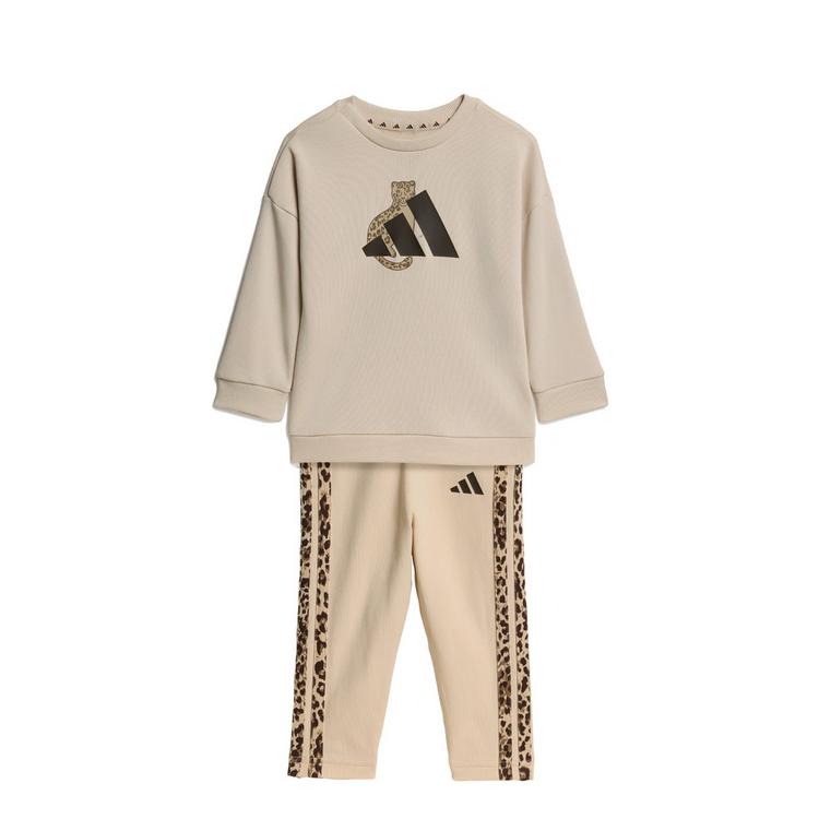 adidas adidas LEGGINGS-SET, ANIMALPRINT Trainingsanzug Kinder - Crystal Linen / Multicolor / Dark Brown - 0 | SportScheck