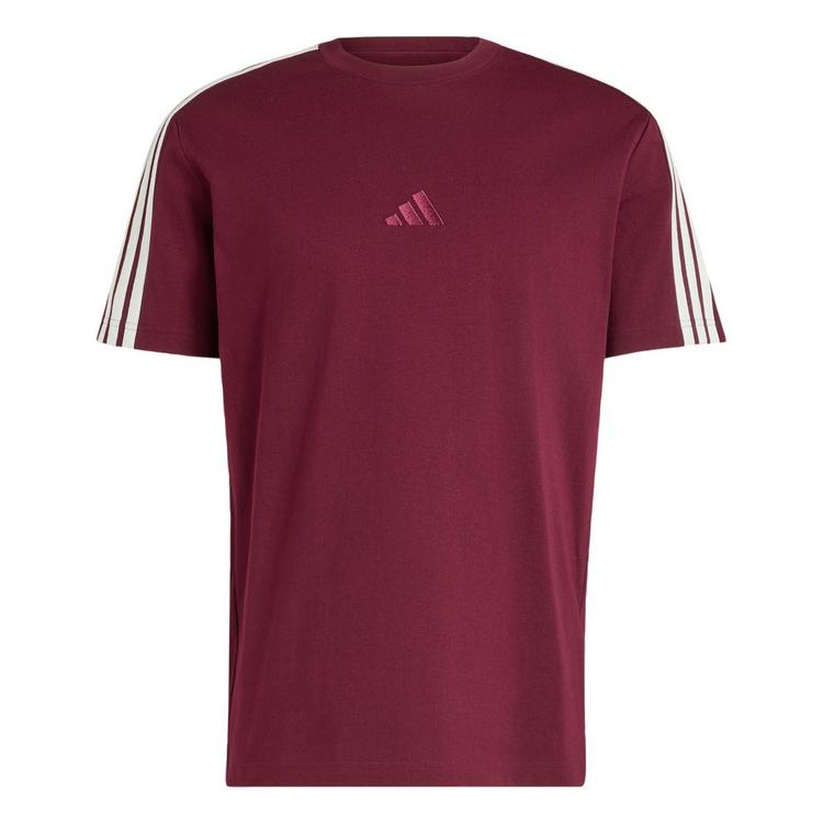 adidas adidas ADIDAS KIT 3-STREIFEN T-SHIRT, REGUL&Auml;RE T-Shirt Herren - Maroon / Off White - 0 | SportScheck