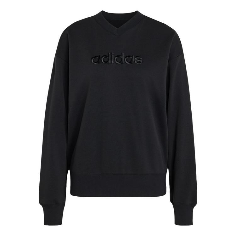 adidas adidas Seasonal Essentials Satin-Sweatshirt, Sweatshirt Damen - Black - 0 | SportScheck