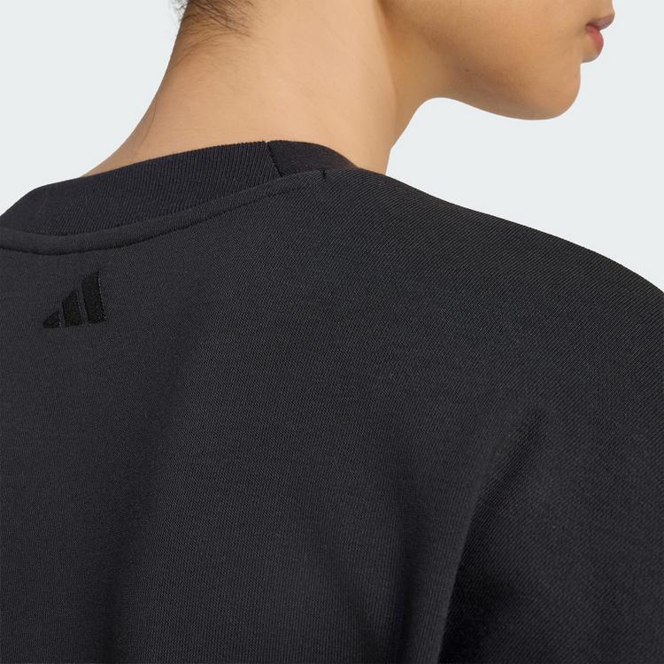 adidas adidas Seasonal Essentials Satin-Sweatshirt, Sweatshirt Damen - Black - 1 | SportScheck