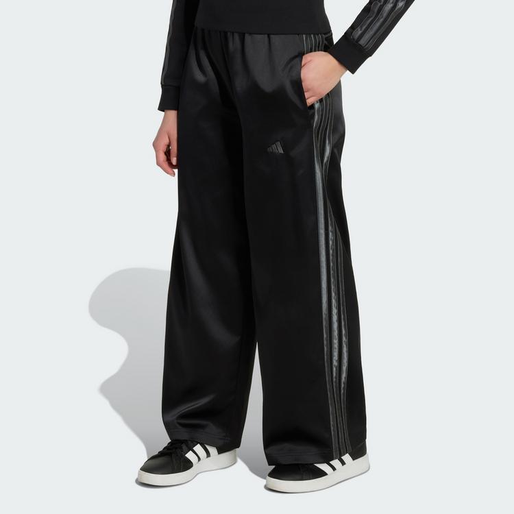 adidas adidas SATINHOSE, WEITES BEIN Hose Kinder - Black / Grey Six - 0 | SportScheck