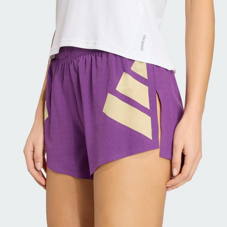 adidas adidas Adizero Road to Records Split Shorts Laufshorts Damen - Tribe Purple - 0 | SportScheck