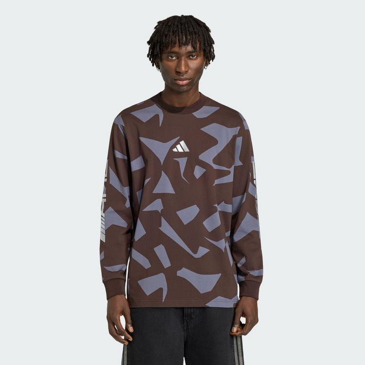 adidas adidas AMG CAMO LANGARMSHIRT Funktionstop Herren - Aurora Coffee / Aurora Onix - 0 | SportScheck