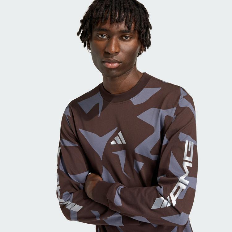 adidas adidas AMG CAMO LANGARMSHIRT Funktionstop Herren - Aurora Coffee / Aurora Onix - 0 | SportScheck