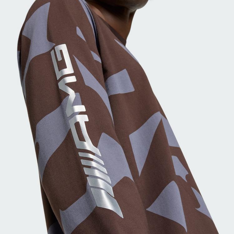 adidas adidas AMG CAMO LANGARMSHIRT Funktionstop Herren - Aurora Coffee / Aurora Onix - 1 | SportScheck