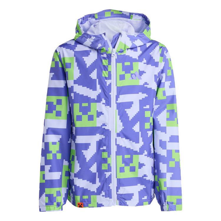 adidas adidas Adidas Minecraft Terrex 2 Layer Outdoorjacke Kinder - Violet Tone / Semi Cobalt Blue / Semi Lucid Lime - 0 | SportScheck