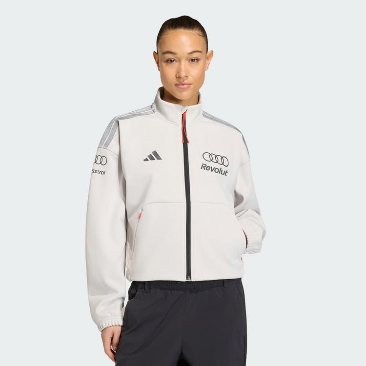adidas adidas AUDI REVOLUT F1 TEAM Fahrradjacke Damen - Chalk Pearl / Iron Metallic - 0 | SportScheck