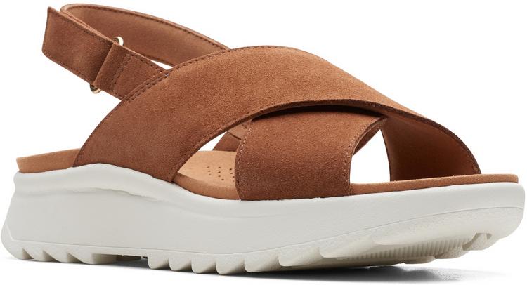 Clarks Clarks DashLite Sandalen Damen - 5238 Dark Tan Suede - 0 | SportScheck