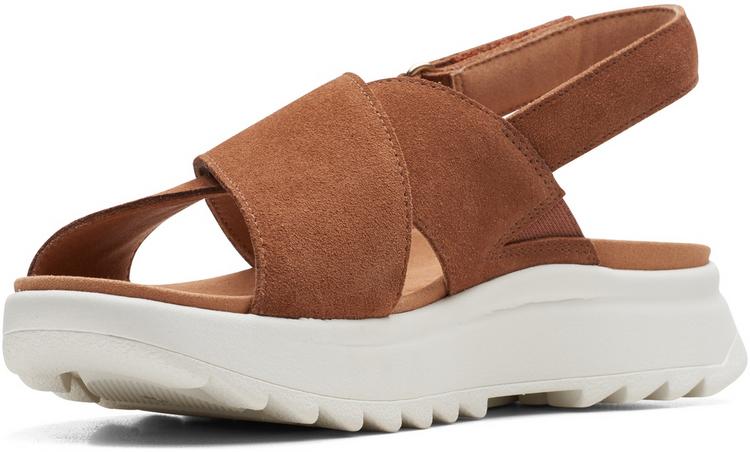 Clarks Clarks DashLite Sandalen Damen - 5238 Dark Tan Suede - 1 | SportScheck