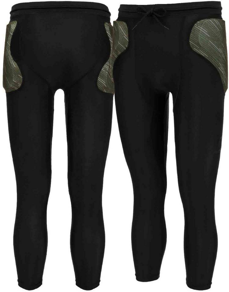 Reusch Reusch Padded Eco Short 3/4 Torwarthose - 7050 black / desert green - 0 | SportScheck
