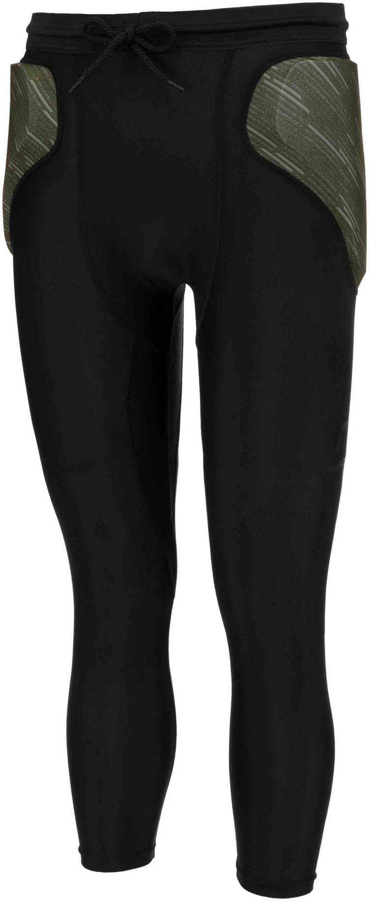 Reusch Reusch Padded Eco Short 3/4 Torwarthose - 7050 black / desert green - 1 | SportScheck