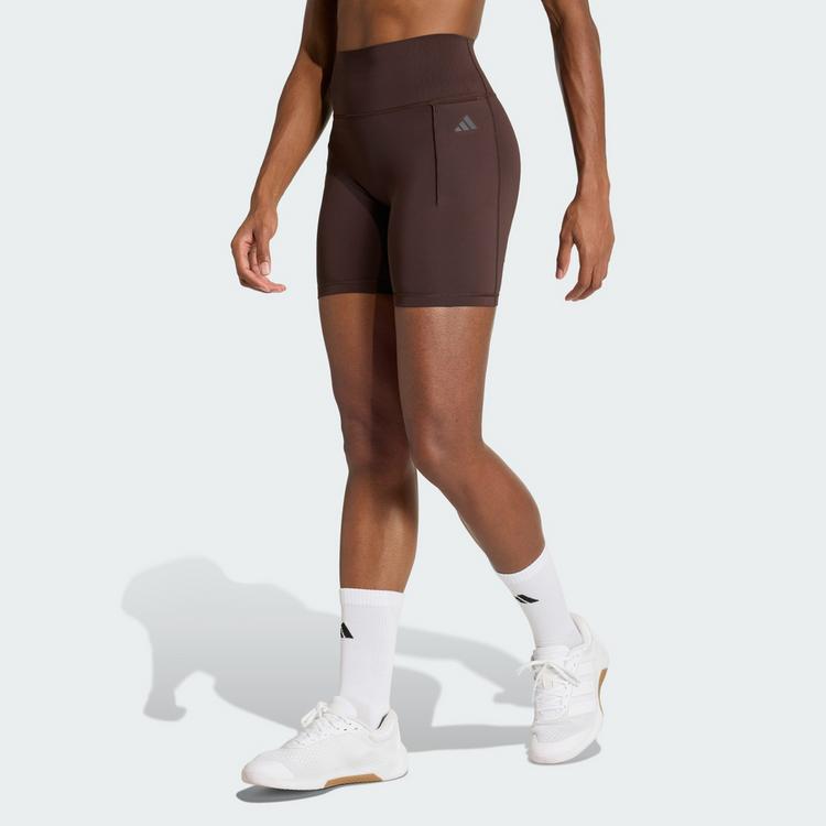 adidas adidas Optim&eacute; Leggings, kurz Tights Damen - Aurora Coffee - 0 | SportScheck