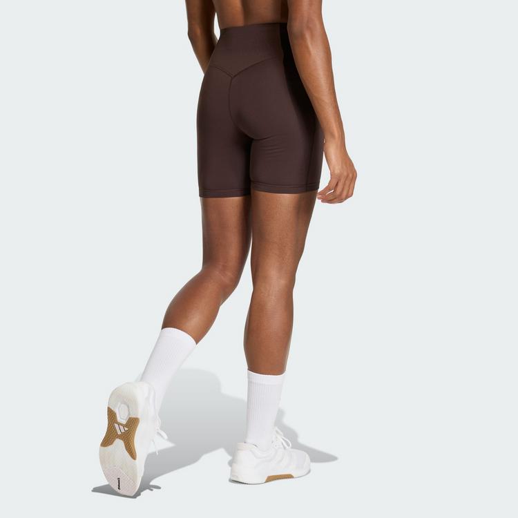adidas adidas Optim&eacute; Leggings, kurz Tights Damen - Aurora Coffee - 1 | SportScheck