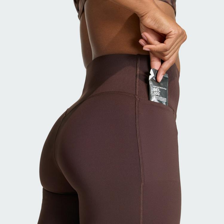 adidas adidas Optim&eacute; Leggings, kurz Tights Damen - Aurora Coffee - 1 | SportScheck