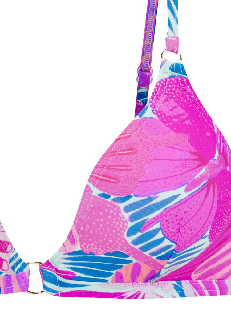 sunseeker sunseeker Triangel-Bikini-Top Bikini Oberteil Damen - pink-blau bedruckt - 1 | SportScheck