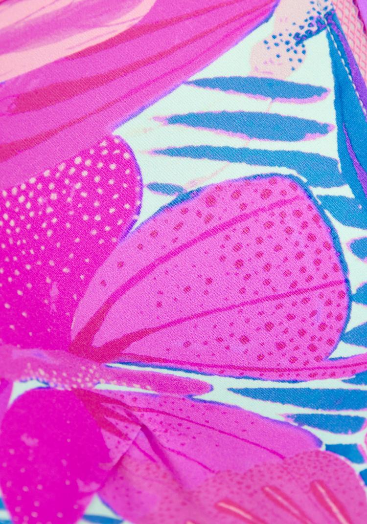 sunseeker sunseeker Triangel-Bikini-Top Bikini Oberteil Damen - pink-blau bedruckt - 0 | SportScheck