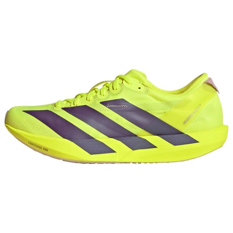adidas adidas Adizero Adios 9 Laufschuh Laufschuhe Damen - Solar Yellow / Aurora Plum / Powder Plum - 0 | SportScheck