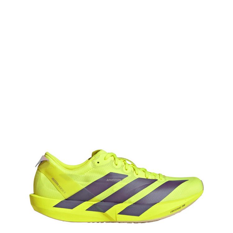 adidas adidas Adizero Adios 9 Laufschuh Laufschuhe Damen - Solar Yellow / Aurora Plum / Powder Plum - 0 | SportScheck