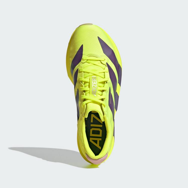 adidas adidas Adizero Adios 9 Laufschuh Laufschuhe Damen - Solar Yellow / Aurora Plum / Powder Plum - 1 | SportScheck