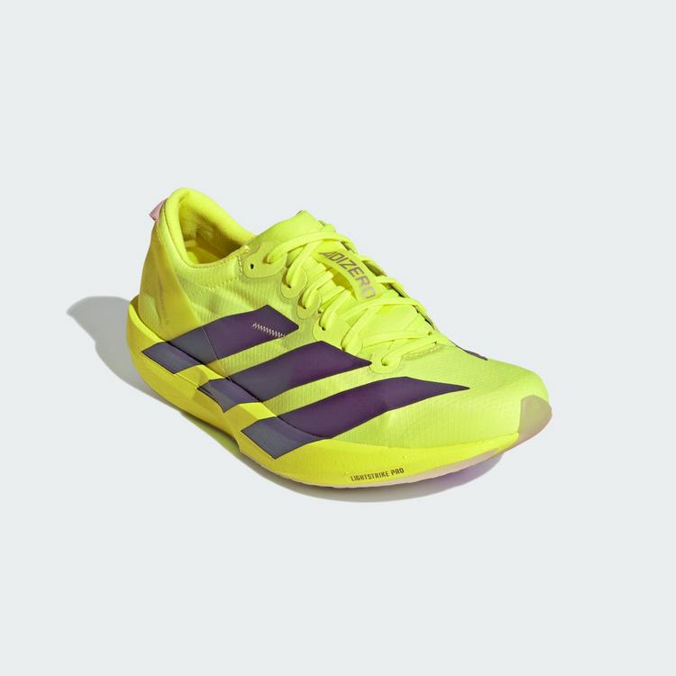 adidas adidas Adizero Adios 9 Laufschuh Laufschuhe Damen - Solar Yellow / Aurora Plum / Powder Plum - 3 | SportScheck