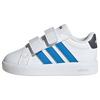 adidas GRAND COURT 3.0 KIDS SCHUH Sneaker Kinder - Cloud White / Lucid Ray Blue / Aurora Onix
