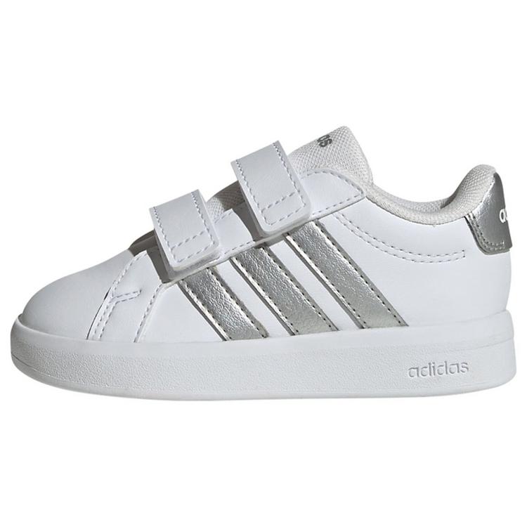 adidas adidas GRAND COURT 3.0 KIDS SCHUH Sneaker Kinder - Cloud White / Silver Metallic / Silver Metallic - 0 | SportScheck