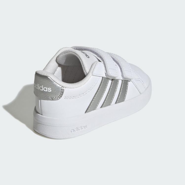 adidas adidas GRAND COURT 3.0 KIDS SCHUH Sneaker Kinder - Cloud White / Silver Metallic / Silver Metallic - 4 | SportScheck