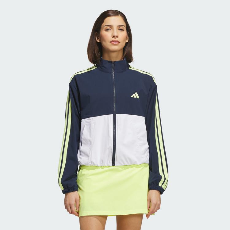 adidas adidas Beyond The Course Colorblock Twistweave Trainingsjacke Damen - Collegiate Navy / White - 0 | SportScheck