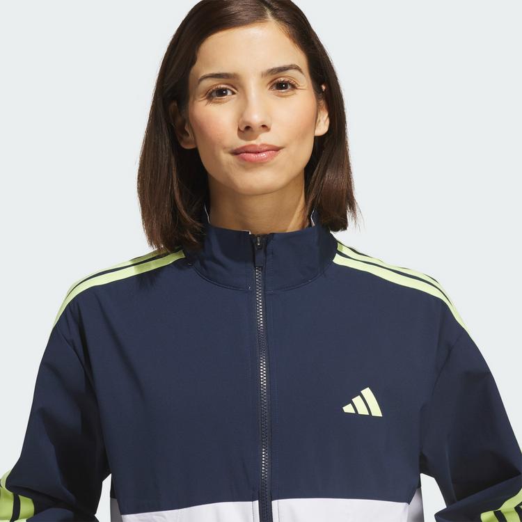 adidas adidas Beyond The Course Colorblock Twistweave Trainingsjacke Damen - Collegiate Navy / White - 0 | SportScheck
