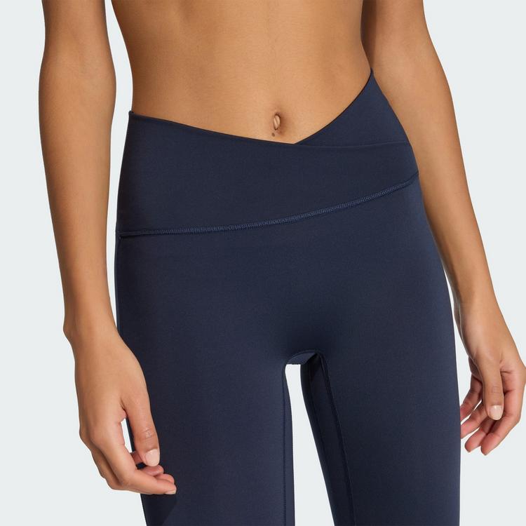 adidas adidas 3-Streifen Studio All Me 7/8 X-Over Tights Damen - Legend Ink - 0 | SportScheck