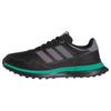 adidas S2G 26 LEATHER SPIKELESS GOLFSCHUH Multifunktionsschuhe Herren - Core Black / Grey Four / Court Green