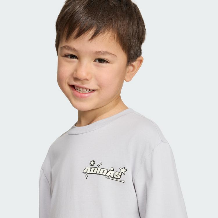adidas adidas ADIDAS PIXAR TOY STORY T-SHIRT Langarmshirt Kinder - Light Solid Grey / Off White - 1 | SportScheck