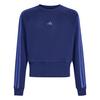 adidas SATIN SWEATSHIRT Sweatshirt Kinder - Dark Blue / Dual Indigo