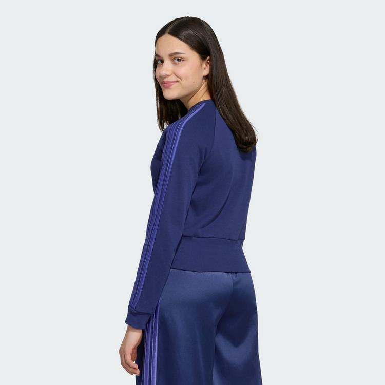 adidas adidas SATIN SWEATSHIRT Sweatshirt Kinder - Dark Blue / Dual Indigo - 1 | SportScheck