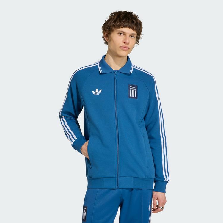 adidas adidas Griechenland Anthem Ausw&auml;rtsjacke Trainingsanzug Herren - Dusky Petrol - 0 | SportScheck