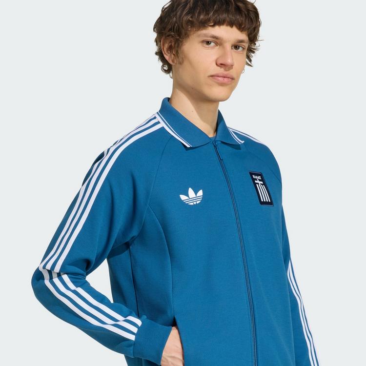 adidas adidas Griechenland Anthem Ausw&auml;rtsjacke Trainingsanzug Herren - Dusky Petrol - 0 | SportScheck