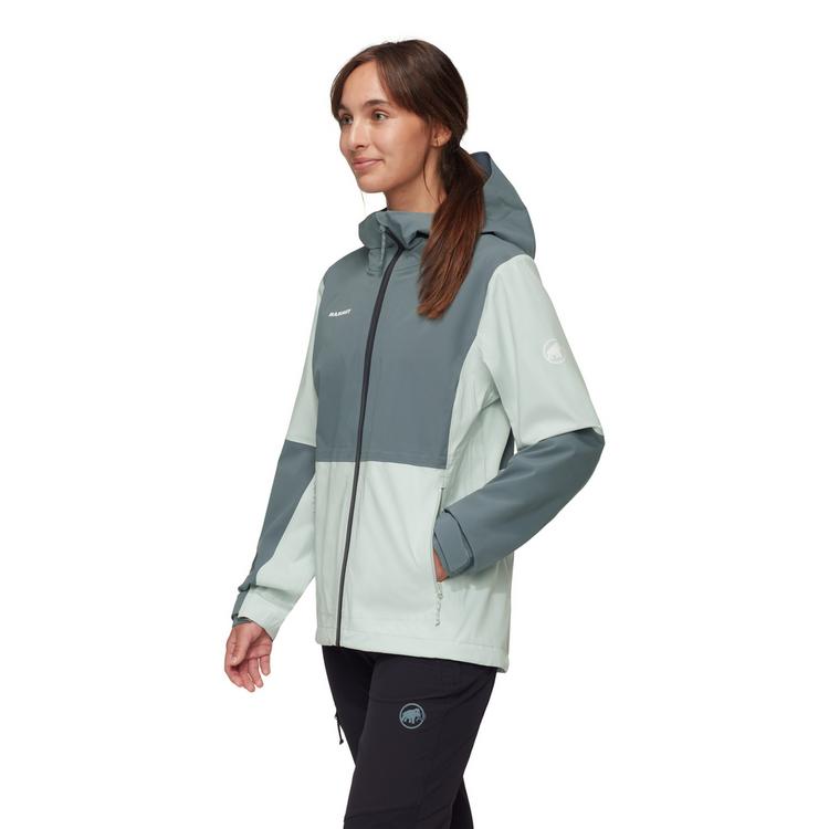 Mammut Mammut Linard Guide Hooded Hardshelljacke Damen - silver sage-strata - 2 | SportScheck