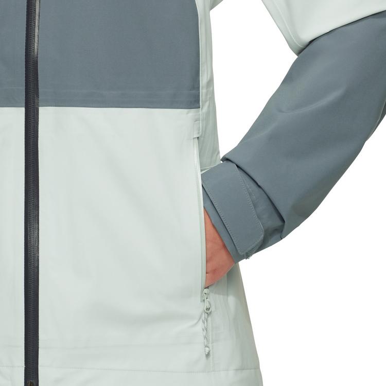 Mammut Mammut Linard Guide Hooded Hardshelljacke Damen - silver sage-strata - 2 | SportScheck