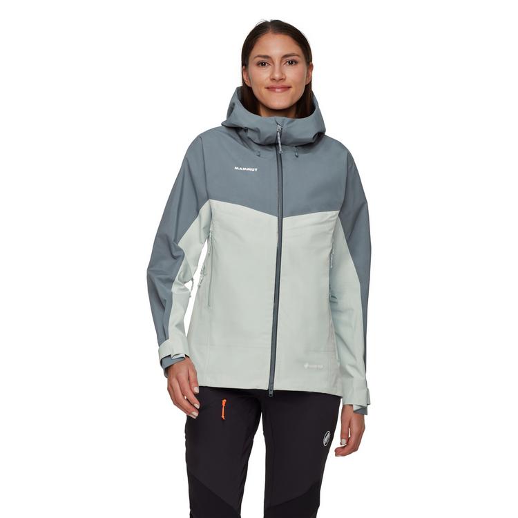 Mammut Mammut Crater IV HS Hooded Hardshelljacke Damen - silver sage-strata - 0 | SportScheck